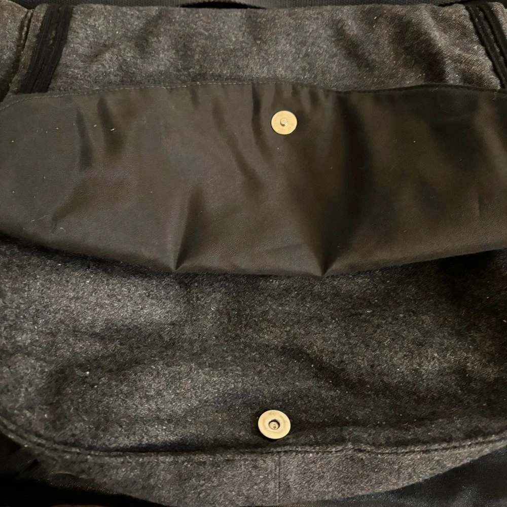 Gray Men's Large Shoulder Messenger Bag